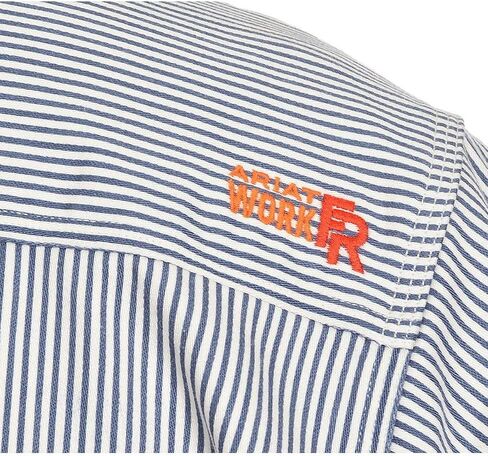 Ariat Male FR Gauge Work Shirt White Multi X-Large in Saudi Arabia