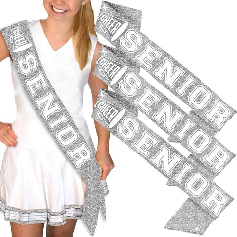 Senior Sash Cheer 2025 - Senior Cheerleading Sashes - Cheer Squad, Dance Team Senior Night Gifts in Saudi Arabia