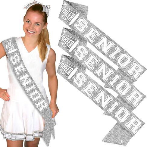 Senior Sash Cheer 2025 - Senior Cheerleading Sashes - Cheer Squad, Dance Team Senior Night Gifts in Saudi Arabia
