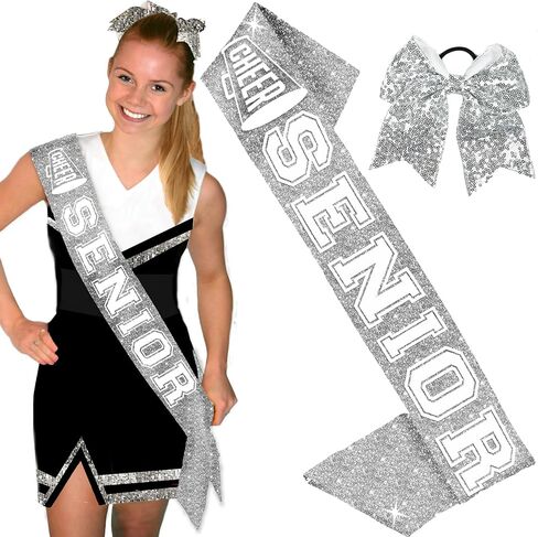 Senior Sash Cheer 2025 - Senior Cheerleading Sashes - Cheer Squad, Dance Team Senior Night Gifts in Saudi Arabia