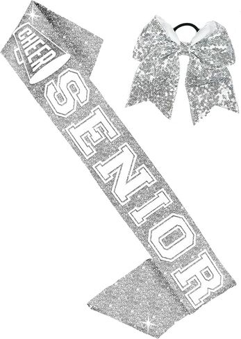 Senior Sash Cheer 2025 - Senior Cheerleading Sashes - Cheer Squad, Dance Team Senior Night Gifts in Saudi Arabia