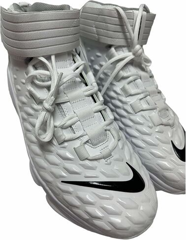 حذاء Nike Force Savage Pro-2 Shark لكرة القدم للرجال أبيض/أسود #BV5448-101 - مقاس الرجال 13.5 in Saudi Arabia