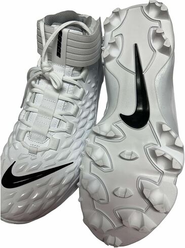 حذاء Nike Force Savage Pro-2 Shark لكرة القدم للرجال أبيض/أسود #BV5448-101 - مقاس الرجال 13.5 in Saudi Arabia