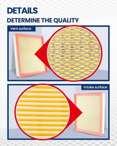 KAX Engine Air Filter, CA12377 Replacement for Avalon 2019-2022, Camry 2018-2022, Highlander 2020-2022, Toyota RV 2019-2022, Lexus ES350 2019-2022, Advanced Air Filter Media, Increased Acceleration in Saudi Arabia
