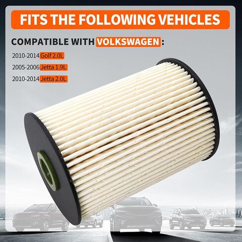 PU 936/2 X Fuel Filter Compatible with Volkswagen 2005 Jetta GL TDI 1.9L,2005 Jetta GLS TDI 1.9L,2005 Jetta TDI 1.9L,2006 Jetta TDI 1.9L,2010 Jetta TDI Cup Edition 2.0L ‎1K0127400 N0007 in Kuwait