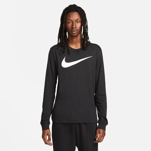 Nike Sportswear Men's Long-Sleeve T-Shirt (US, Alpha, X-Large, Regular, Regular, White/Orange) in Saudi Arabia