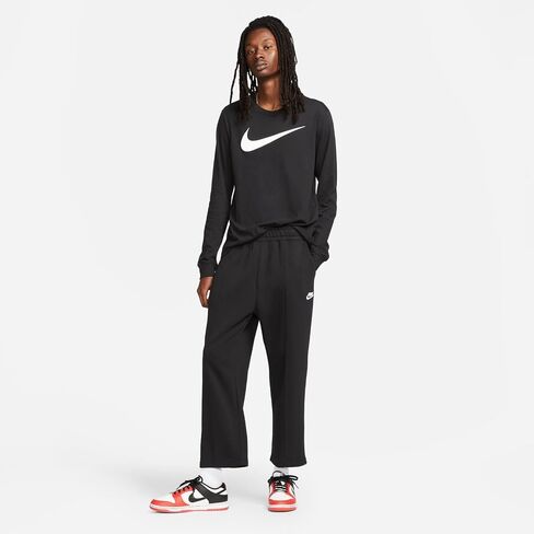Nike Sportswear Men's Long-Sleeve T-Shirt (US, Alpha, X-Large, Regular, Regular, White/Orange) in Saudi Arabia