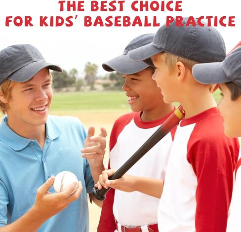 Bucket of Baseballs - Standard Size Adult Training Balls for Pitching, Hitting, Fielding - Unmarked & Leather Covered Practice Baseballs - Perfect for Youth Baseball in Saudi Arabia