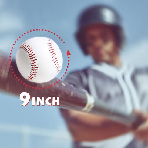 Bucket of Baseballs - Standard Size Adult Training Balls for Pitching, Hitting, Fielding - Unmarked & Leather Covered Practice Baseballs - Perfect for Youth Baseball in Saudi Arabia