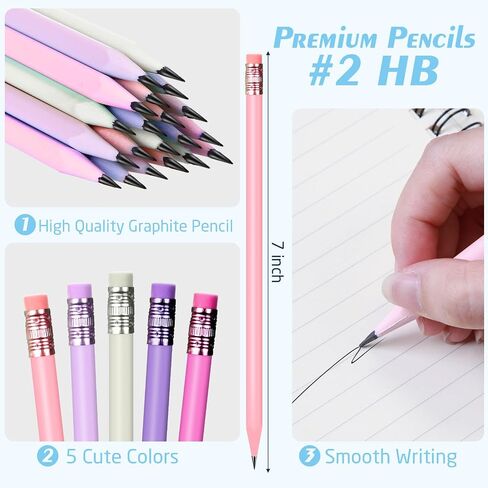 120 Pcs Wood-Cased #2 HB Pencils Bulk 5 Colors Pencils #2 HB with Eraser Unsharpened Number 2 Pencils Graphite Pencil Supplies for School Classroom Office Birthday Wedding Writing Drawing Sketching in Saudi Arabia