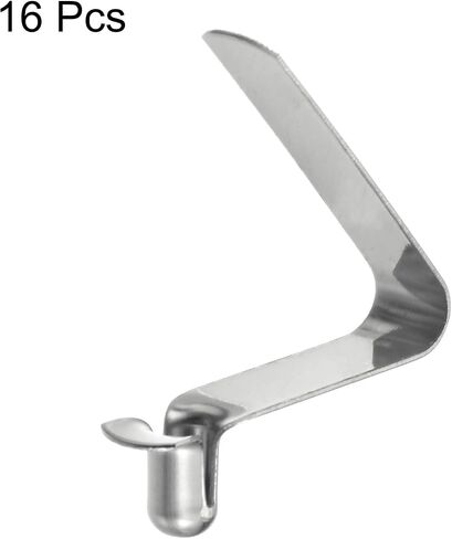 HARFINGTON 16pcs Single Button Kayak Paddle Snap Spring Clip 4x6.5x26mm 65Mn Spring Steel V-Shaped Hollow Lift Telescopic Locking Tube Pole Clips for Tent Umbrella Camping in Saudi Arabia