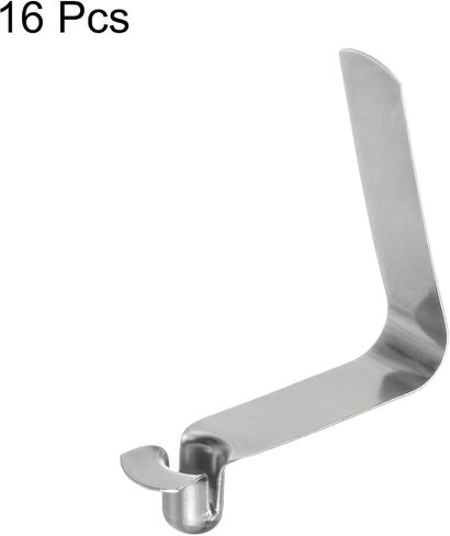 HARFINGTON 16pcs Single Button Kayak Paddle Snap Spring Clip 4x6.5x26mm 65Mn Spring Steel V-Shaped Hollow Lift Telescopic Locking Tube Pole Clips for Tent Umbrella Camping in Saudi Arabia