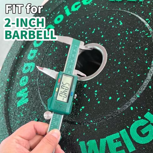 Rubber Bumper Plates 2 In,Weight Plates With Steel Hub for Home Gym,Single,Pair or Set(2x10 Lb,2x15 Lb,2x25 Lb,2x35 Lb,2x45 Lb) in Saudi Arabia