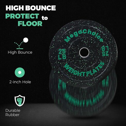 Rubber Bumper Plates 2 In,Weight Plates With Steel Hub for Home Gym,Single,Pair or Set(2x10 Lb,2x15 Lb,2x25 Lb,2x35 Lb,2x45 Lb) in Saudi Arabia