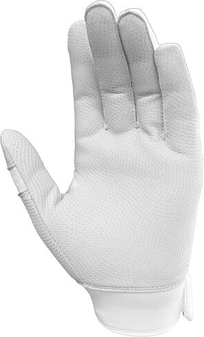 قفازات الضرب من Axe Pro-Fit باللون الأبيض/الذهبي من الجلد Cabretta للكبار مقاس XL in Kuwait