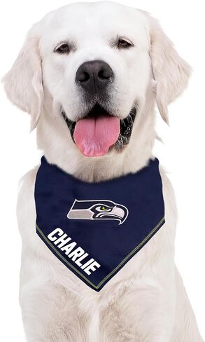 NFL San Francisco 49ers Personalized Tie Bandana for Dogs & Cats, Size Large/X-Large. Custom Dog Bandana Scarf Bib for Pet Cat Dog. The Ultimate Game-Day & Party Customizable Bandana in Saudi Arabia