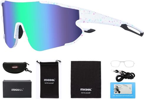 Polarized Sports Sunglasses for Men Women Lightweight Softball Baseball Pickleball Cycling Glasses UV Protection in Saudi Arabia