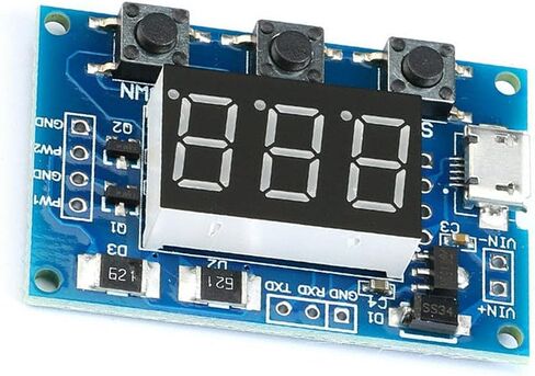 1 قطعة الرقمية 2 قناة PWM مربع موجة نبض إشارة مولد قابل للتعديل PWM نبض تردد 1 هرتز-150 كيلو هرتز LED العرض in Kuwait