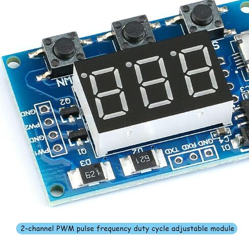 1 قطعة الرقمية 2 قناة PWM مربع موجة نبض إشارة مولد قابل للتعديل PWM نبض تردد 1 هرتز-150 كيلو هرتز LED العرض in Kuwait