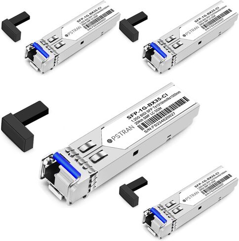 وحدة الإرسال والاستقبال الضوئية 1000BASE-BX BiDi SFP المتوافقة مع Cisco GLC-BX-20U 1310nm-TX/1550nm-RX 20km DOM Simplex LC SMF in Kuwait