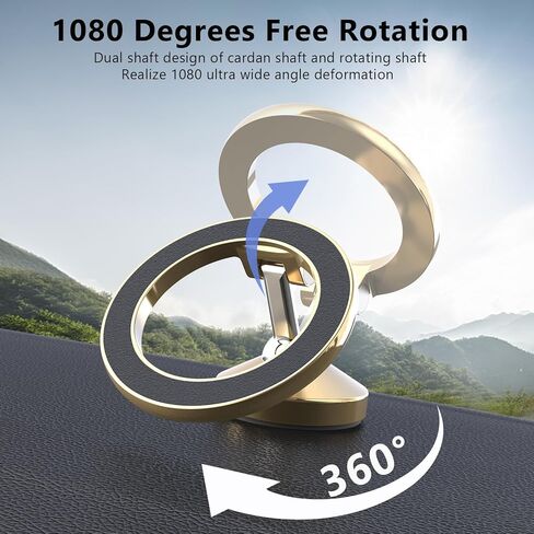 for MagSafe Car Mount, 360° Rotation Magnetic Car Phone Holder for Air Vent, iPhone Car Phone Mount Fit iPhone 15 14 13 12 Pro Max Plus, Samsung, LG, MagSafe Car Accessories in Kuwait