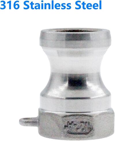 316 Stainless Steel Global Type A Cam and Groove Hose Fitting,1''Camlock Fittings,Male Adapter Female NPT Thread Camlock Fitting 2 Pack in Saudi Arabia