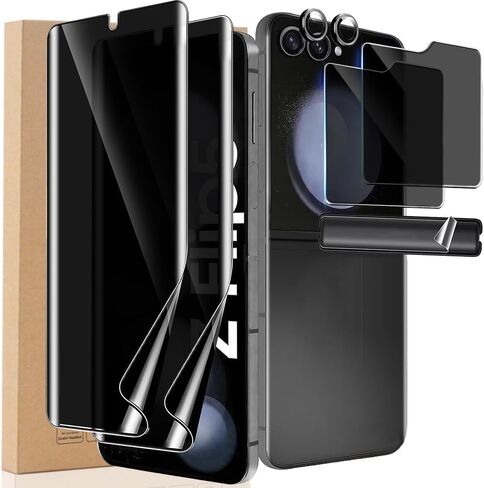 CYCFAIML [2 حزمة من واقي شاشة Samsung Galaxy Z Flip 5 EPU Film + 2X Flip 5 فيلم داخلي مرن للشاشة] HD شفاف عالي الوضوح، مضاد للكسر، خالٍ من الفقاعات لشاشة Samsung Galaxy Z Flip 5 5G in Saudi Arabia