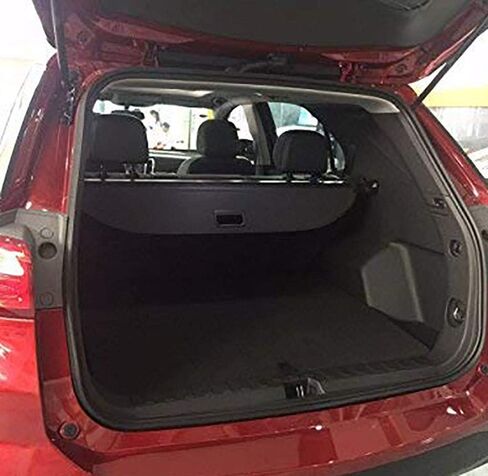 غطاء Kaungka Cargo غطاء صندوق السيارة الخلفي الآمن قابل للسحب باللون الأسود لـ 2010-2017 GMC Terrain شيفروليه Equinox (إصدار محدث: لا توجد فجوة بين صندوق السيارة والمقاعد الخلفية) in Saudi Arabia