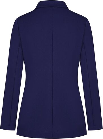 MINTLIMIT Womens Blazers Long Sleeve Button Open Front Notched Lapel Collar Darkcyan Jacket Blazer with Pockets,XL in Kuwait
