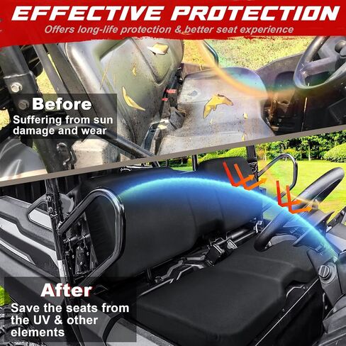 StarknightMT Pioneer Seat Cover Anti-UV Waterproof Compatible with Pioneer 700 700-4 2014-2024 Scratch-Resistant Long-Term Use (Camo) in Saudi Arabia