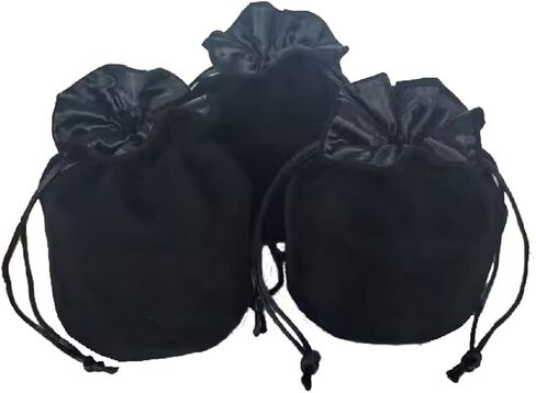 Drawstring Dice Bag Chess bag small pouch hold chess pieces velvet Fabric Dice Pouch cosplay coin pouch Velvet Jewelry Bag Red/Grey/Black in Saudi Arabia