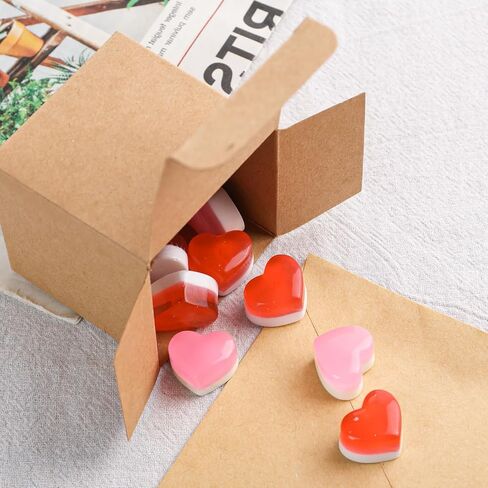 JOHOUSE 50PCS Tiny Favor Boxes, 2 x 2 x 2 Inch Brown Candy Treat Boxes Mini Gift Boxes for Birthday Party Wedding in Saudi Arabia