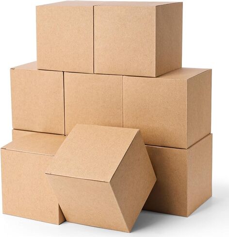 JOHOUSE 50PCS Tiny Favor Boxes, 2 x 2 x 2 Inch Brown Candy Treat Boxes Mini Gift Boxes for Birthday Party Wedding in Saudi Arabia