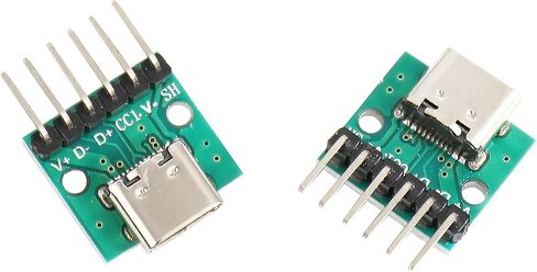20 Pcs USB 3.1 Type C Connector Board DIY Serial Basic Breakout Female Connector USB Type C Breakout Board with PCB Converter Board for Data Line Wire Cable Transfer in Kuwait