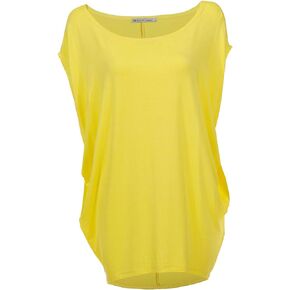 Womens Summer Casual Crew Neck T Shirts Sexy One Shoulder Off Batwing Oversized Blouse Tops