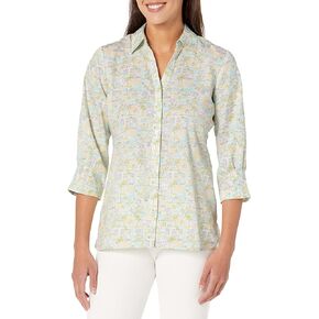 Foxcroft Women's Meryl 3/4 Sleeve Coast Blouse
