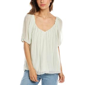 Rebecca Taylor Women's Puff Sleeve Top