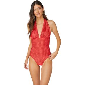 Shoshanna Women's Standard Halter One Piece