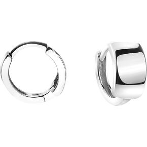 SOFIA MILANI - Women's Earrings 925 Silver - Small Wide Creoles - 20824 in Kuwait