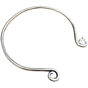 ARTIZANSTORE Viking torc necklace, Celtic spiral brass torq, Historical reenactment neck ring, norse pagan asatru jewelry
