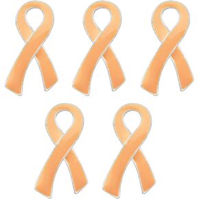 Uterine Cancer Awareness Peach Ribbon Pin