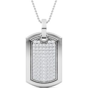 2.25 إلى 4.00 قيراط. تي دبليو. جولة قطع العنقودية الماس الكلب علامة قلادة قلادة للرجال مثلج خارج الهيب هوب 14K الذهب الأبيض مطلي 925 الفضة الاسترليني مكعب زركونيا مجوهرات تشيكوسلوفاكيا (بدون سلسلة) in Kuwait