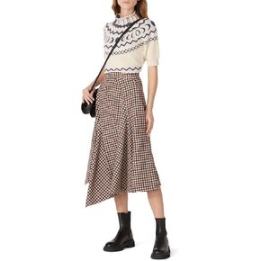 Louna Women's White Fair Isle Sweater in Kuwait