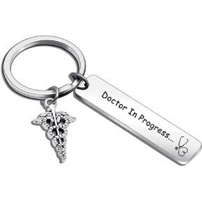 ASANHAO Doctor Appreciation Keychain Medical Student Keychain Doctors Day Jewelry New Doctor Keychain Med School Surviors Keychain Future Dr Gift Doctor Thank You Gift