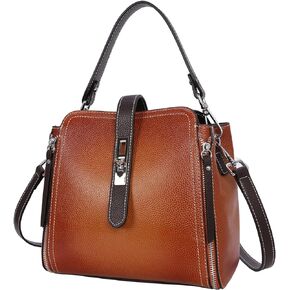 HESHE Leather Purses and Handbags Shoulder Bags Satchel Purses Ladies Pocketbook Bag Designer Crossbody Bags
