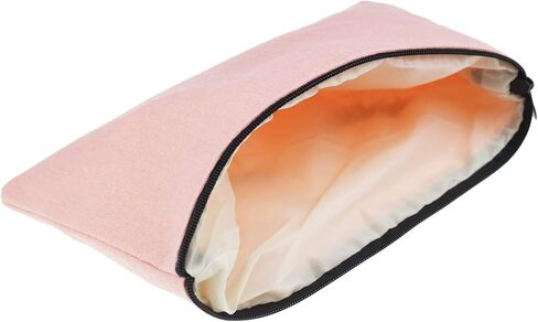 6 قطع من حقائب مستحضرات التجميل المصنوعة من الرموش وحقائب للسفر مع جيب بسحاب للنساء والفتيات (وردي) in Kuwait