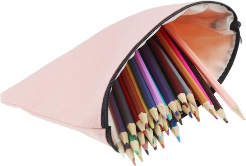 6 قطع من حقائب مستحضرات التجميل المصنوعة من الرموش وحقائب للسفر مع جيب بسحاب للنساء والفتيات (وردي) in Kuwait