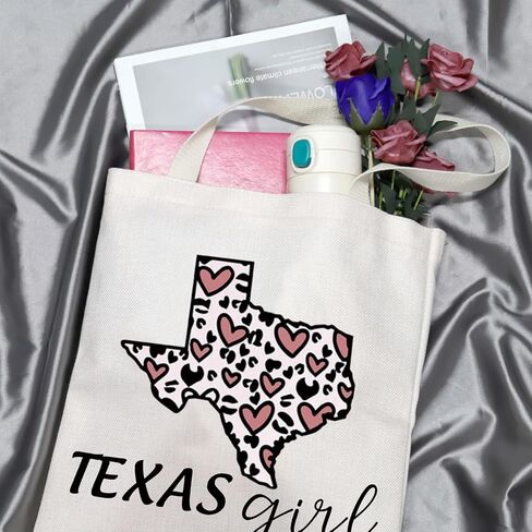 حقيبة هدايا GJTIM Texas هدية تكساس لون ستار ستيت هدية فخورة من تكساس هدية تكساس فتاة مكياج بسحاب حقيبة (فتاة تكساس سوداء) in Saudi Arabia