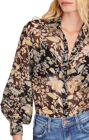 Club Monaco Women's Pintuck Balloon Sleeve Shirt in Saudi Arabia