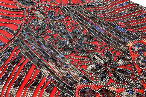 IWIWB 1920s Sequin Vintage Dress Beaded Gatsby Flapper Dress with Accessories Set in Saudi Arabia
